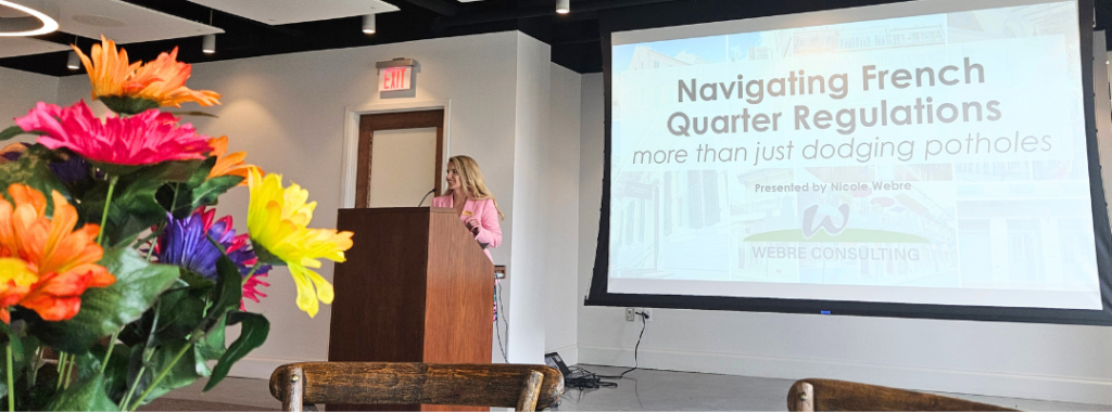 Nicole Webre Presenting at the French Quarter Business Association (FQBA) Luncheon